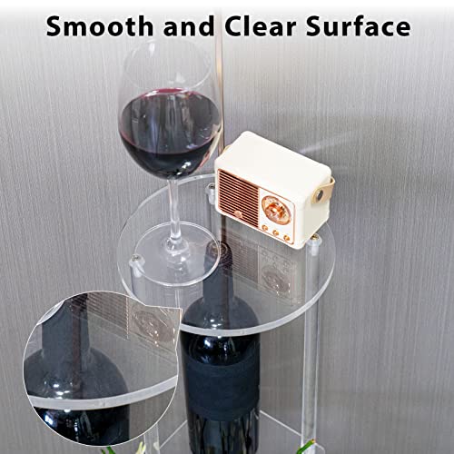 Clear Acrylic Drink Table for Small Spaces