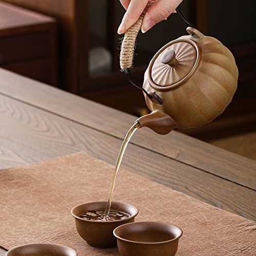 Lifting Beam Pot Style Rough Pottery Tea Set