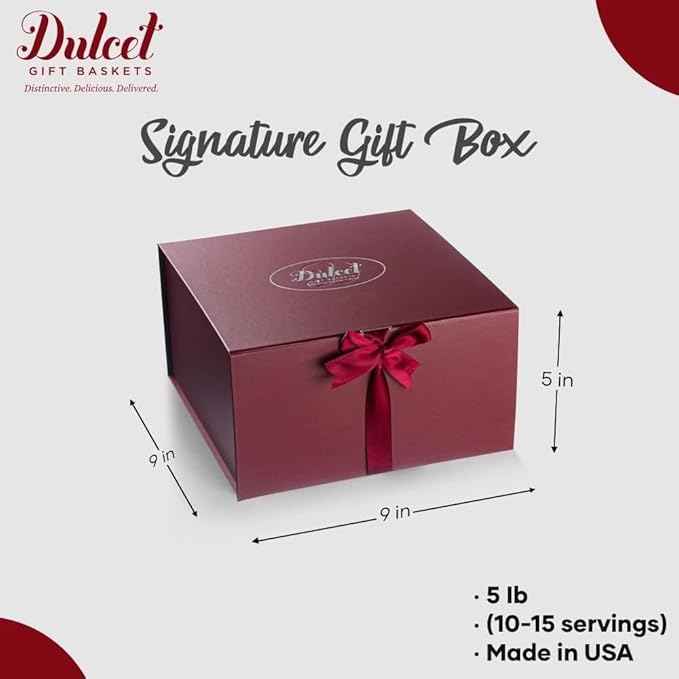 Food Gift Baskets, Thank You, Sympathy, Get Well, Birthday Cake Gift Baskets for Men, Women, Him, Her Friends, Family, Coworkers, by Dulcet Gift Baskets
