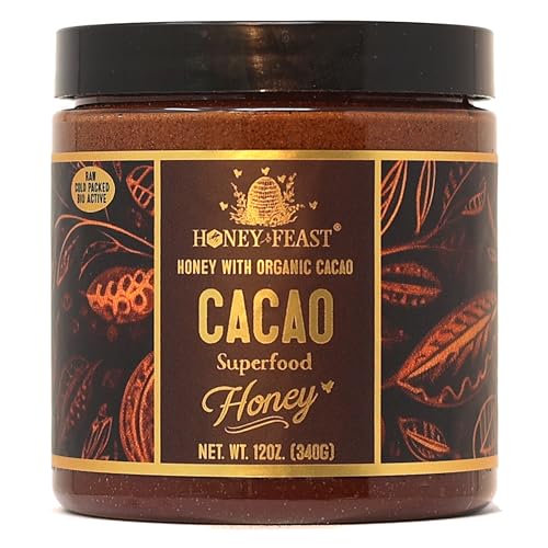 Raw Honey with Organic Cacao (12 Fl Oz)