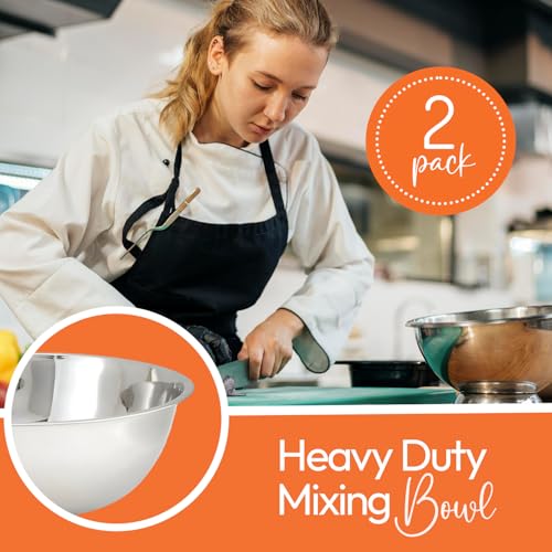 Heavy Duty Mixing Bowl 30 Quart All (2 Mixing Bowl)