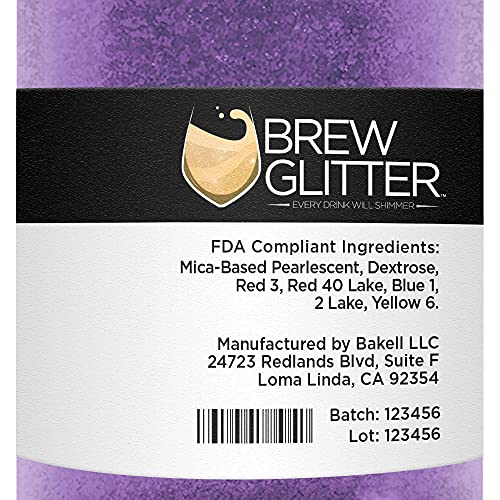 Purple BREW GLITTER Edible Glitter For Drinks