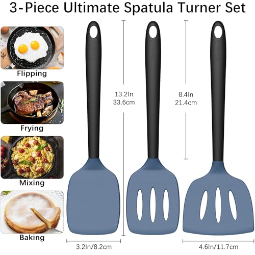 3 Pack Silicone Spatula Set (3 Count)