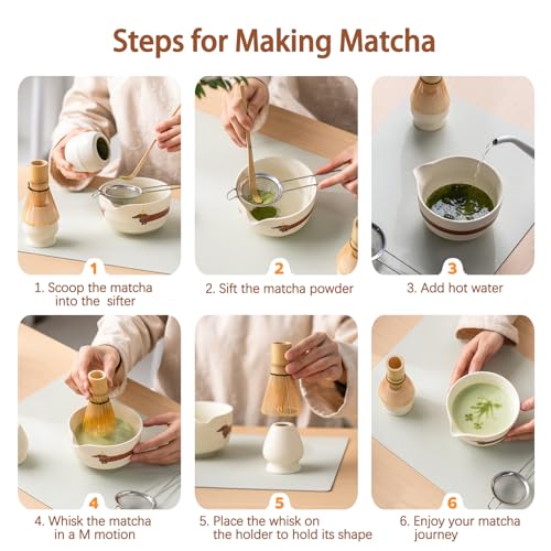 Matcha Set with Dog Pattern (5 Count)