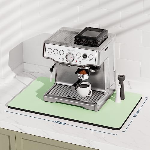 Coffee Mat 12" x 19" Coffee Bar Mats for Espresso Machine Station Accessories and Organizer