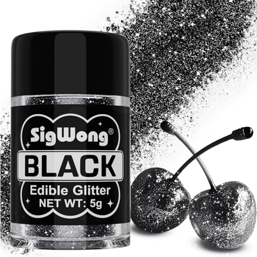 Black Edible Glitter