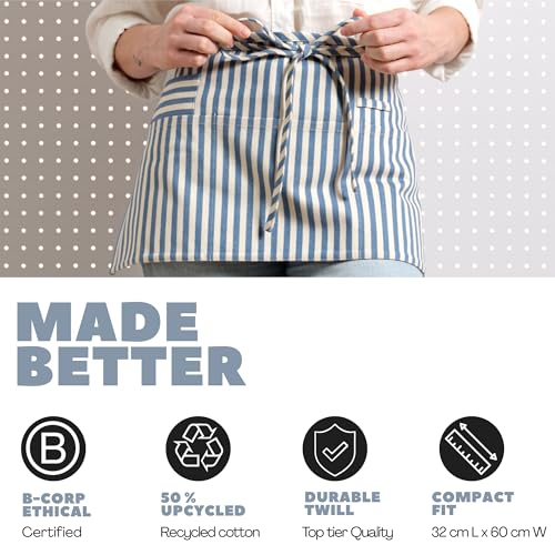 Chef Waist Aprons for Women with Pockets