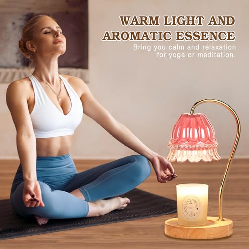 Flower Candle Warmer Lamp with Timer