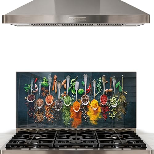 Tempered Glass Backsplash for Kitchen