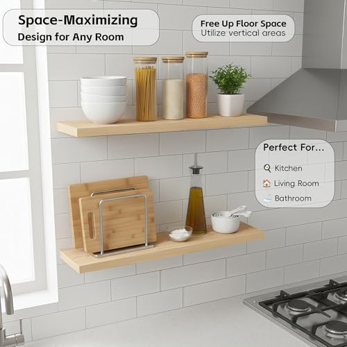 Floating Wall Shelves (2 Count)