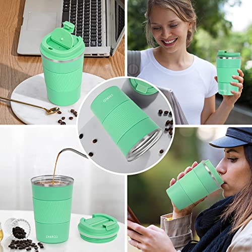 Travel Coffee Mug Spill Proof Leakproof 12 oz Insulated Coffee Mug with Screw Lid (13 Ounce)
