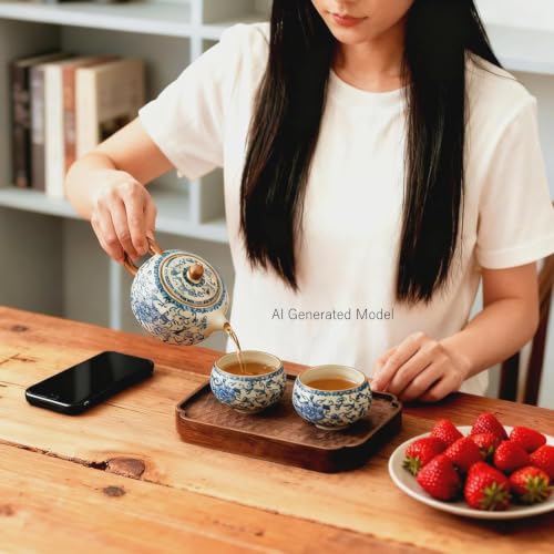 Floral Tea Pot & Tea Cup Set
