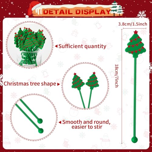 36Pcs Christmas Drink Stirrers