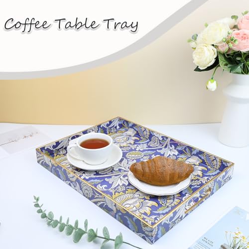 Rectangle Plastic Serving Tray with Handles