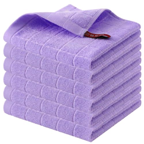 100% Cotton Terry Kitchen Dish Cloths (6 Count)