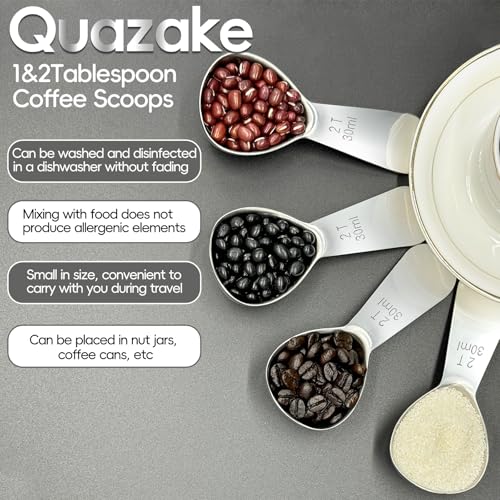 Coffee Scoop 2 Tablespoon Measuring Spoons for Ground Coffee30ML18 (2 Count)