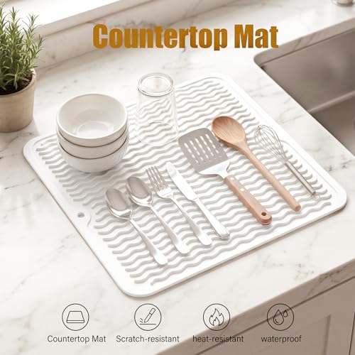 Silicone Dish Drying Mat for Multiple Usage