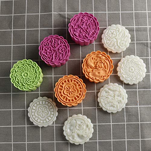 Cookie Stamp Mooncake Mold Set (5 Count)