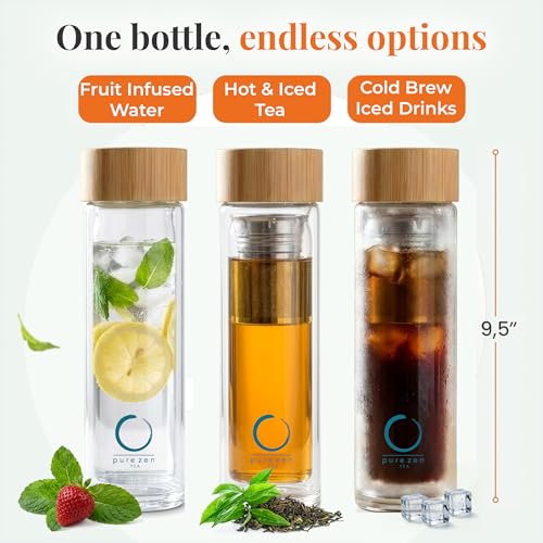 Glass Tea Infuser Bottle