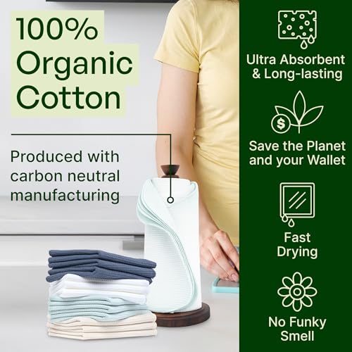 24 Pack Reusable Kitchen Paper Towels (24 Count)