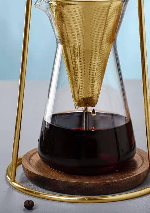 Iced Coffee Cold Brew Drip Coffee Maker Stainless Steal in Gold Color