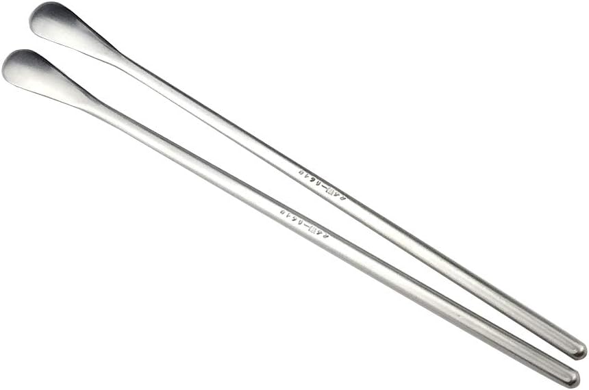 JASHII Matte Long Handle Spoon Cocktail Mixing Stirring Spoons Iced Tea Coffee Spoons with 8.6 inch Long Handle Brushed SUS304 Stainless Steel, 6-Piece