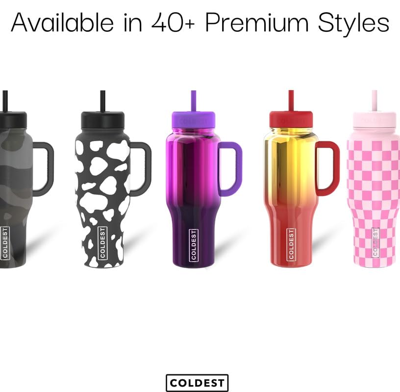 Coldest Tumbler with Handle and Straw