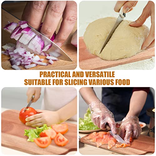 12 Packs Wooden Cutting Board Set with Handles Large Kitchen Serving Plain Chopping Board Bulk Gifts for Mom for Vegetables Meat Pizza Cheese Fruit Bread (12 Count)