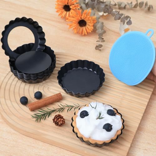 Mini Tart Pans Removable Bottom (16 Count)