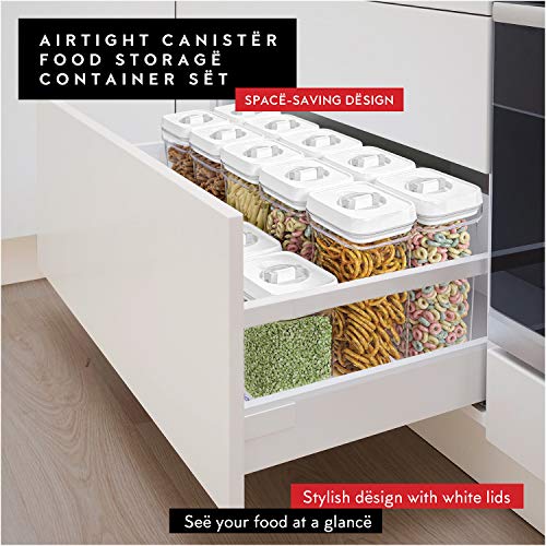 Airtight Food Storage Containers with White Lids 1.7L (4 Count)