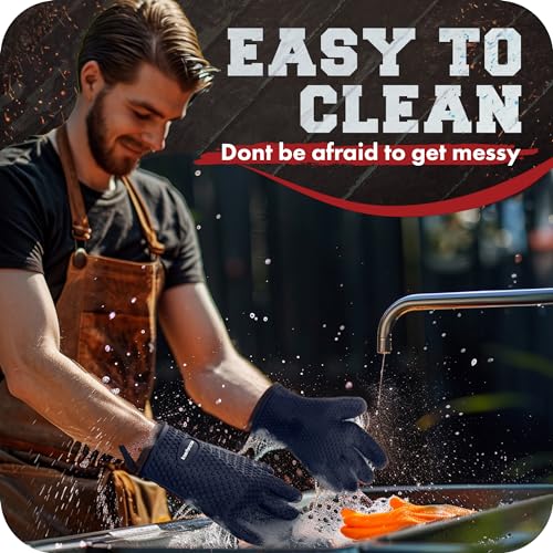 S Silicone Smoker BBQ Gloves (2 Count)