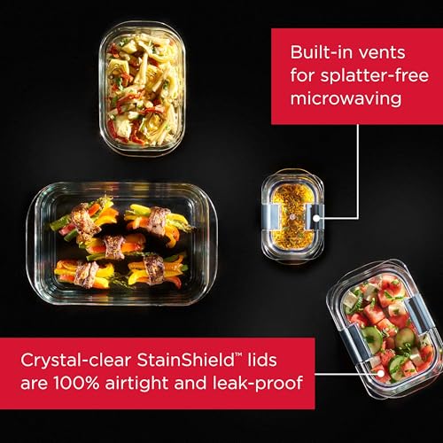Brilliance Glass Food Storage Containers (9 Count)