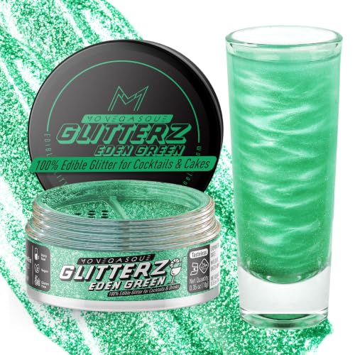 Eden Green Edible Glitter for Drinks & Cakes