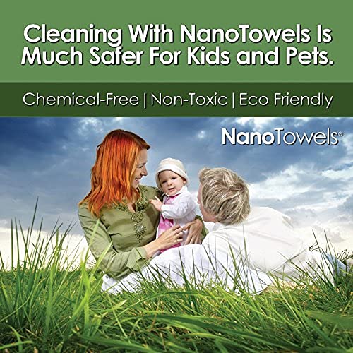 The Amazing Eco Cloth Wipes that Cleans and Makes Shiny Virtually Any Surface with Only Water. No More Paper Towels Or Toxic Chemicals. 4 (4 Count)