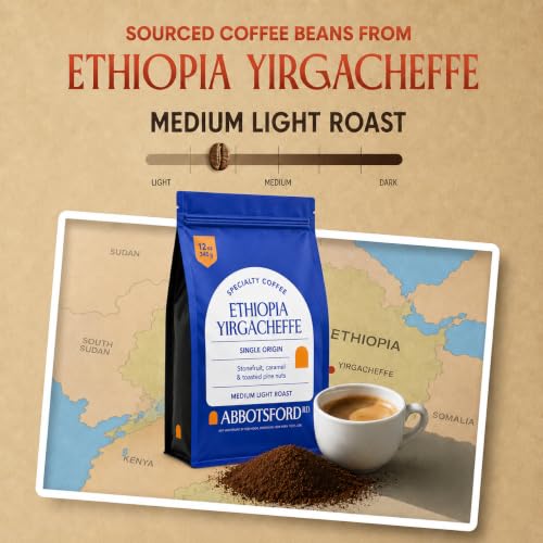 Ethiopia Yirgacheffe Ground Coffee (12 Ounce)