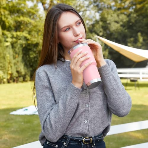 30oz Insulated Tumbler With Lids and Straws (8 Count)