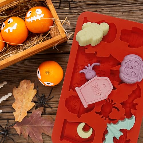 2pcs Halloween Molds Silicone for Chocolate (2 Count)