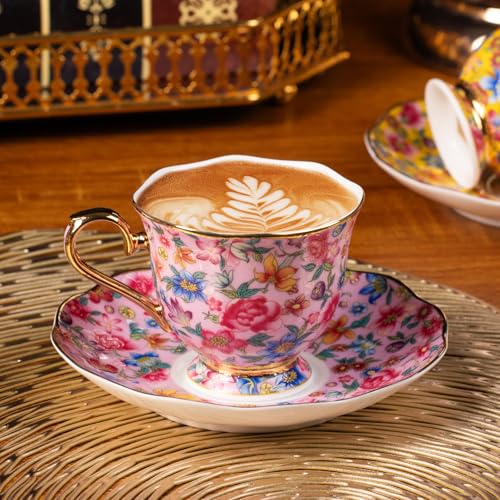 Tea Cup and Saucer (2 Count)