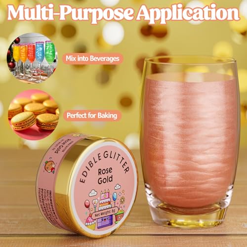 Edible Glitter for Drinks Cakes