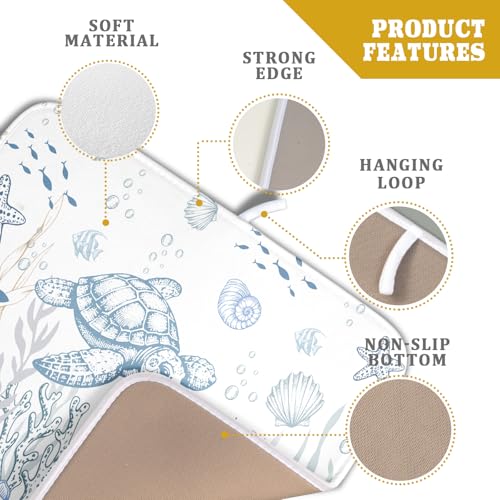 Ocean Turtle Dish Drying Mat