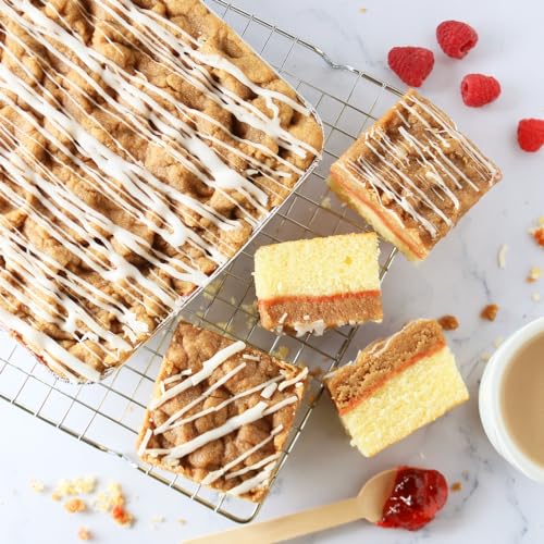 Happy Holiday Deluxe Bakery Mix of Assorted Cookies and Pastries with Decorative Teddy Bear for Women