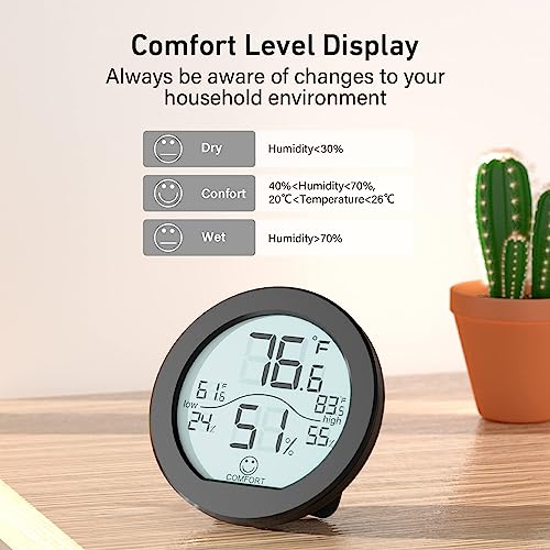 Indoor Digital Hygrometer Thermometer for Room Temperature Humidity Meter