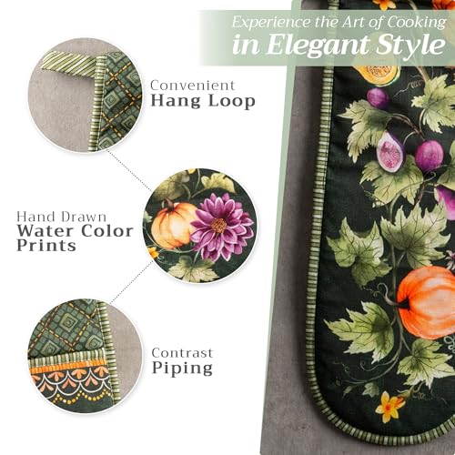 Double Oven Mitts 100% Cotton Double Oven Glove