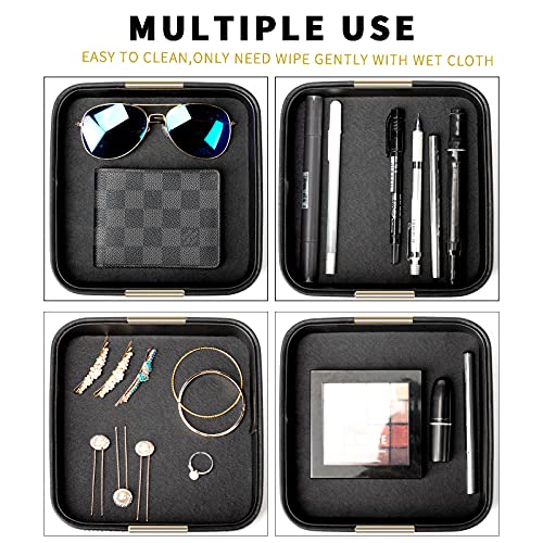 Leather Tray Desktop Storage