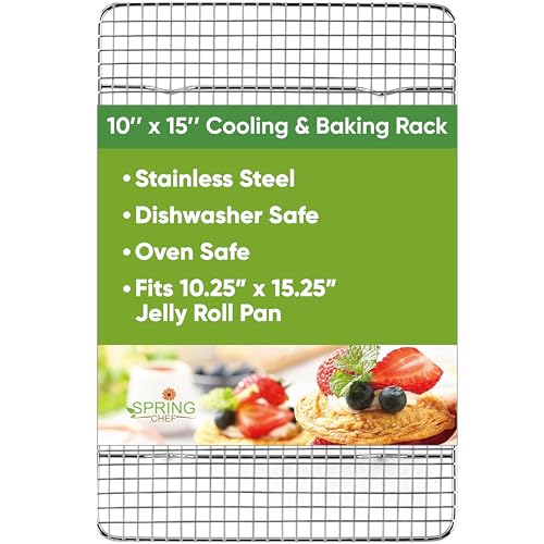 10" x 15" Stainless Steel Cooling Rack for Cooking & Baking