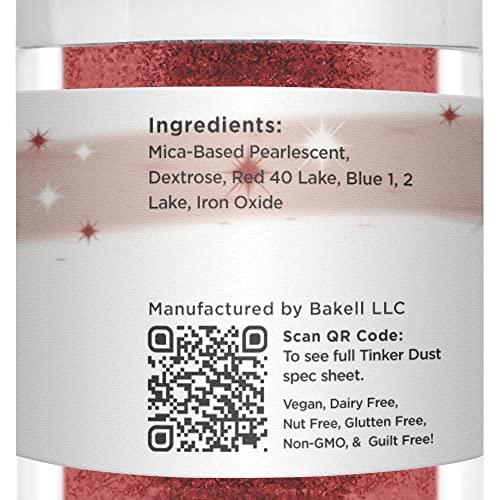 Christmas Red Edible Glitter