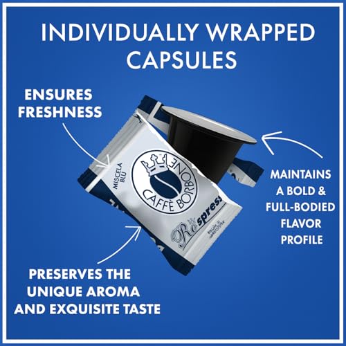 Miscela Blu Espresso Pods Compatible with Nespresso Original Machines (100 Count)