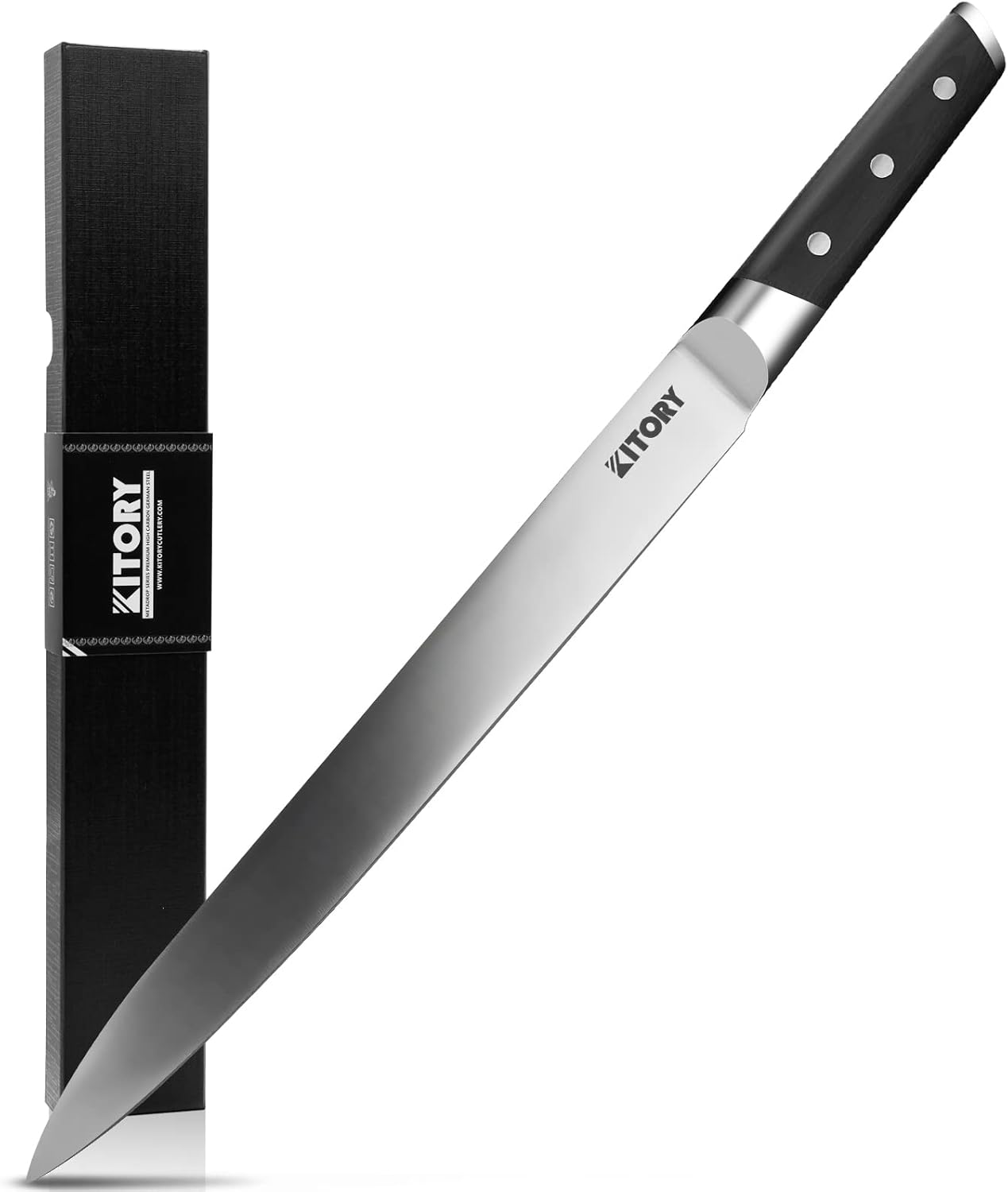 Kitory Slicing Carving Knife -Meat Cutting and BBQ Knife - 12