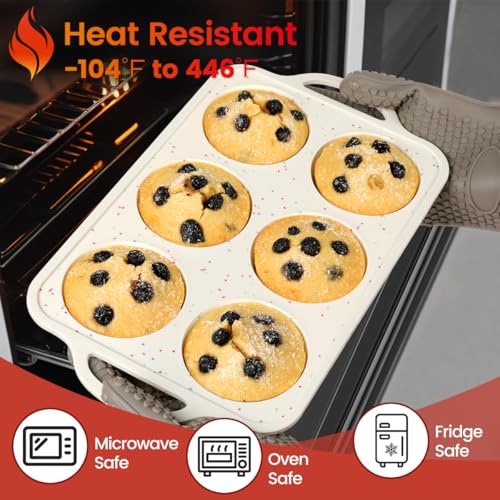 Silicone Muffin Pans for Baking (2 Count)