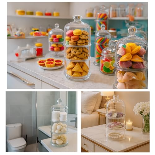 3 Tier Glass Jars with Lid